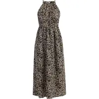 Faina Jurk beige / lichtbruin / zwart