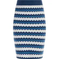Faina Rok blauw / donkerblauw / wit