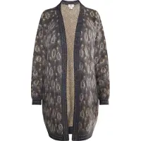 Usha Gebreid vest 'Carnea' bruin / antraciet
