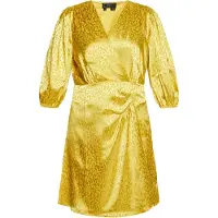 Faina Cocktailjurk geel / donkergeel