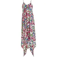 IZIA Zomerjurk blauw / groen / pink / wit