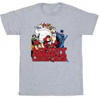 DC Comics Heren Batman Vrolijk Kerstfeest Comic T-Shirt (Sportgrijs)