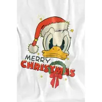 Disney Heren Vrolijk Kerstfeest Donald Duck T-Shirt (Wit)