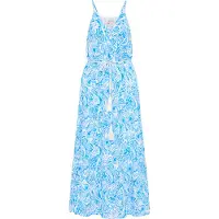 IZIA Zomerjurk lichtblauw / wit