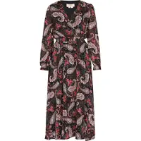 Usha Jurk bruin / rood / zwart / wit