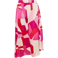 Faina Rok ecru / pink / magenta / bloedrood