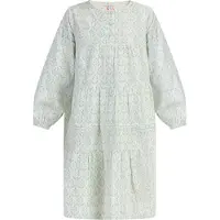 IZIA Jurk turquoise / goud / natuurwit