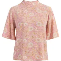 Usha Blouse crème / lichtgeel / rosa