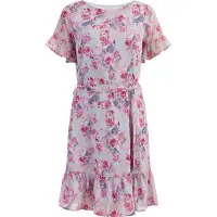 Usha Zomerjurk beige / duifblauw / pink / rosé