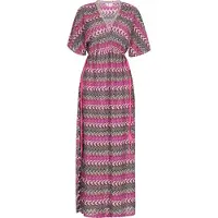 IZIA Zomerjurk blauw / donkergroen / pink / wit