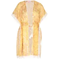 IZIA Kimono geel / wit