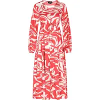 Faina Jurk rood / wolwit
