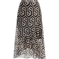 Faina Rok donkerbeige / goud / zwart
