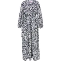 IZIA Jurk blauw / zwart / wit