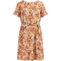 Usha Zomerjurk crème / grijs / donkergrijs / oranje