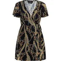 Faina Jurk gemengde kleuren / zwart