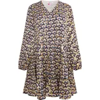 IZIA Blousejurk enziaan / donkerblauw / goud