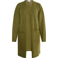 Usha Gebreid vest 'Carnea' olijfgroen