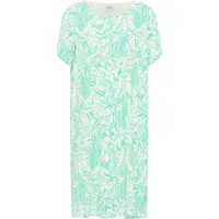 Usha Zomerjurk turquoise / wolwit