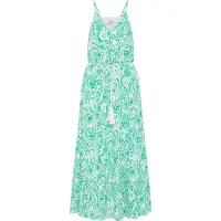 IZIA Zomerjurk groen / wit