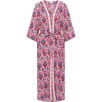IZIA Kimono nachtblauw / pink / bloedrood / wit