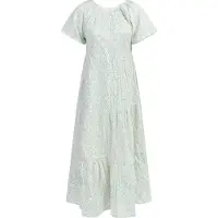 IZIA Zomerjurk turquoise / geel / wit