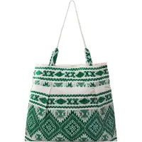 IZIA Handtas groen / natuurwit