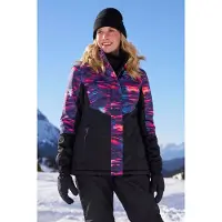Mountain Warehouse Dames/Dames Dawn II Bedrukte Ski-jas (Donkerpaars)