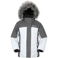 Mountain Warehouse Pyreneeën gewatteerd ski-jack voor kinderen/Kinderen (Wit)