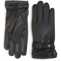 Infinity Leather Herenhandschoenen van bruin Italiaans leer met warme wollen voering voor winterfietsen en casual rijden