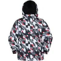 Mountain Warehouse Kinder/Kinder Mogal Geometrisch Ski-jack (Donkergrijs)