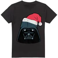 Star Wars Heren Darth Vader Kerstman T-Shirt (Zwart)