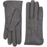 Infinity Leather Dames winterhandschoenen met zachte wollen voering van Italiaans leer en steeklijnmotief