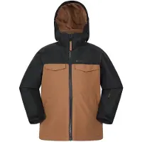 Mountain Warehouse Kinder Titan Waterdichte Gevoerde Skijack (Zwart)