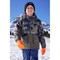 Mountain Warehouse Cosmos waterafstotende ski-jas voor kinderen/Kinderen (Donkergroen)