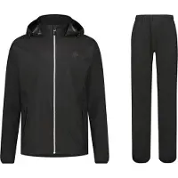 Agu GO Regenpak Essential Unisex - Zwart - XXL - Dames & Heren - Waterdicht & Ademend