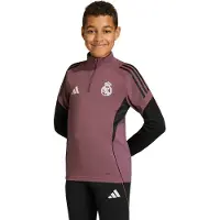 Adidas Real Madrid Trainingstrui 1/4-Zip 2025-2026 Kids Paars Zwart Wit