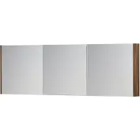 Ink SPK1 Spiegelkast 3 Deuren - 180x60cm - Noten - Spiegels, Spiegelkasten - 8718835102289