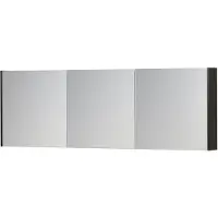 Ink SPK1 Spiegelkast 3 Deuren - 180x60cm - Intens Eiken - Spiegels, Spiegelkasten - 8718835102463