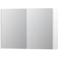 Ink SPK1 Spiegelkast 2 Deuren - 90x60cm - Mat Wit - Spiegels, Spiegelkasten - 8718835101008