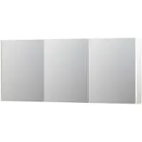Ink SPK2 Spiegelkast 3 Deuren - 180x74cm - Hoogglans Wit - Spiegels, Spiegelkasten - 8718835093426