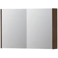 Ink SPK1 Spiegelkast 2 Deuren - 90x60cm - Fineer Chocolate - Spiegels, Spiegelkasten - 8718835101107