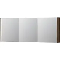 Ink SPK1 Spiegelkast 3 Deuren - 160x60cm - Fineer Chocolate - Spiegels, Spiegelkasten - 8718835102227