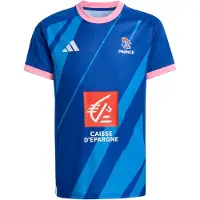 Adidas Functioneel shirt 'FFHB' blauw / azuur / rosa / donkerrood