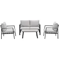 Garden Impressions Solea loungeset 4-delig - donker grijs