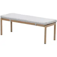 Garden Impressions Bahama aluminium sportbank light teak look