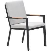 Garden Impressions Felini dining fauteuil carbon black valley sand light teaklook