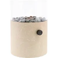 Cosi Fires Cosiscoop XL gaslantaarn Ø 20,5 x 30 cm - marble stone