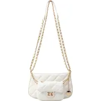 Faina Schoudertas goud / wit