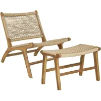 Ebuy24 Fauteuil Derby met kruikje | hout naturel 60x73x80 cm fauteuils | NADUVI